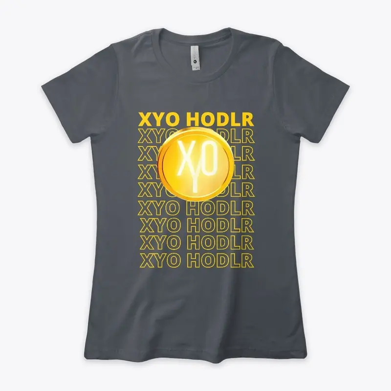 GOLD XYO Coin over "XYO HODLR" Stacked 1