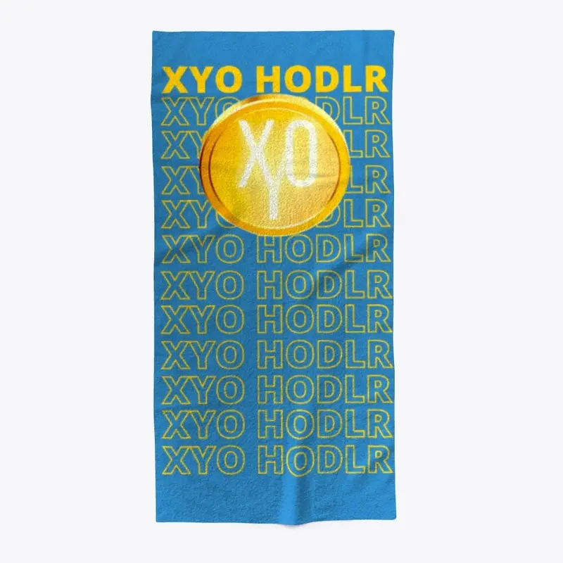 GOLD XYO Coin over "XYO HODLR" Stacked 2