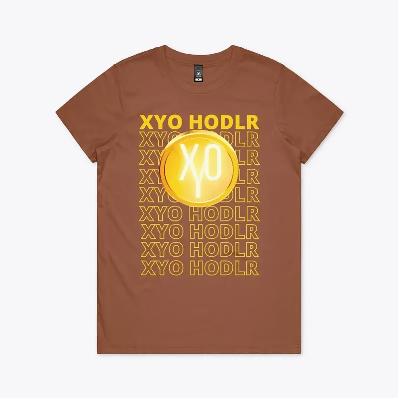 GOLD XYO Coin over "XYO HODLR" Stacked 1