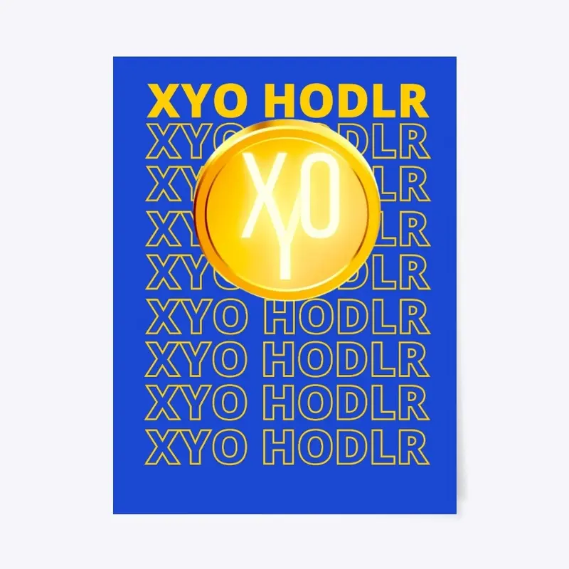 GOLD XYO Coin over "XYO HODLR" Stacked 2