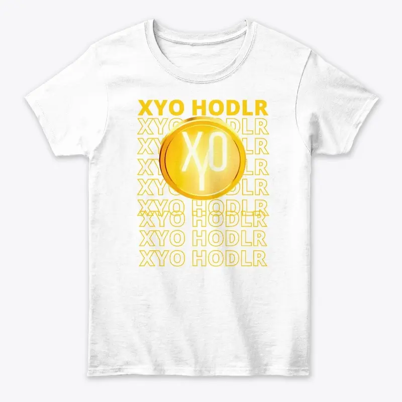 GOLD XYO Coin over "XYO HODLR" Stacked 1